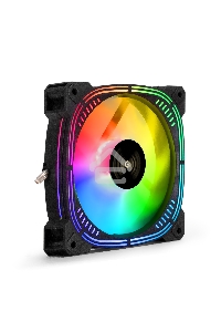 Вентилятор для корпуса ExeGate EX12025H3P4PSU-PWM.ARGB черный, 120 мм, 1800 об/мин, 26 дБ, 4 pin
