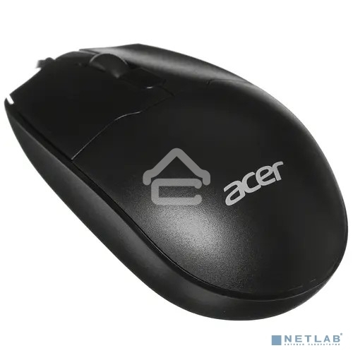 Мышь проводная Acer OMW126 черный, 1200 dpi, USB, кнопки - 3