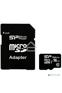 Флеш карта microSD 16GB Silicon Power Elite microSDHC Class 10 UHS-I