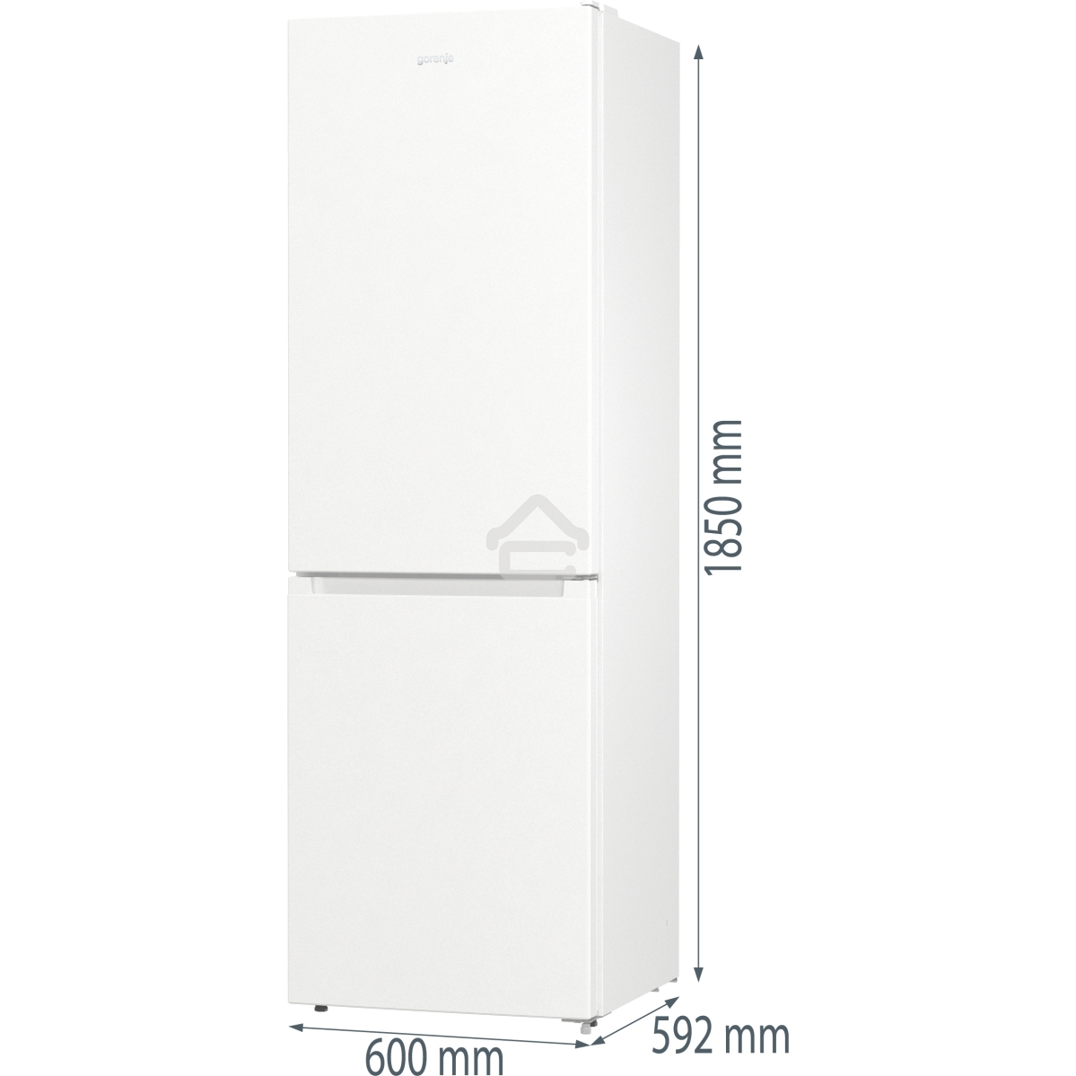 Холодильник Gorenje NRK619EEW4 белый двухкамерный 203/99л морозилка снизу, No Frost