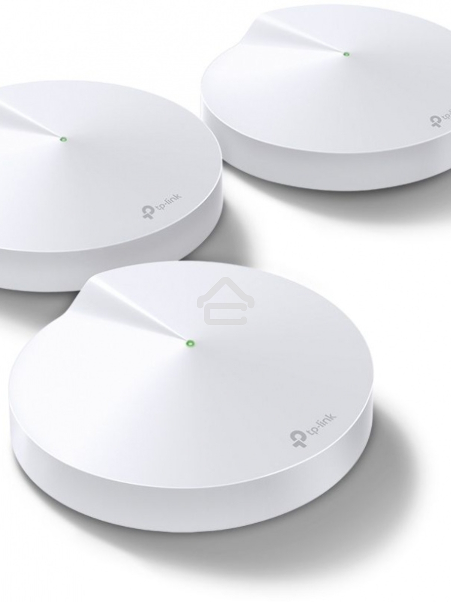 Маршрутизатор TP-Link TP-Link DECO M5(3-PACK) AC1300 Домашняя Wi-Fi система, чипсет Qualcomm, два диапазона (Dual-Band), поддержка стандартов 802.11ac/a/b/g/n, 717 МГц четырёхъядерный процессор, Bluetooth 4.2, 2 гигабитных порта Ethernet, 1 порт USB Type-