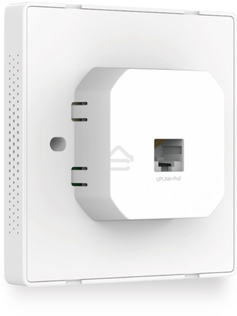 Точка доступа TP-Link Omada AC1200 wireless MU-MIMO Gigabit wall-plate Access Point, 1 Gigabit downlink port, 1 gigabit uplink port, 802.3af/at PoE in, wall plate mounting, support standalone mode and controlled by Omada SDN controller (Software/hardware/