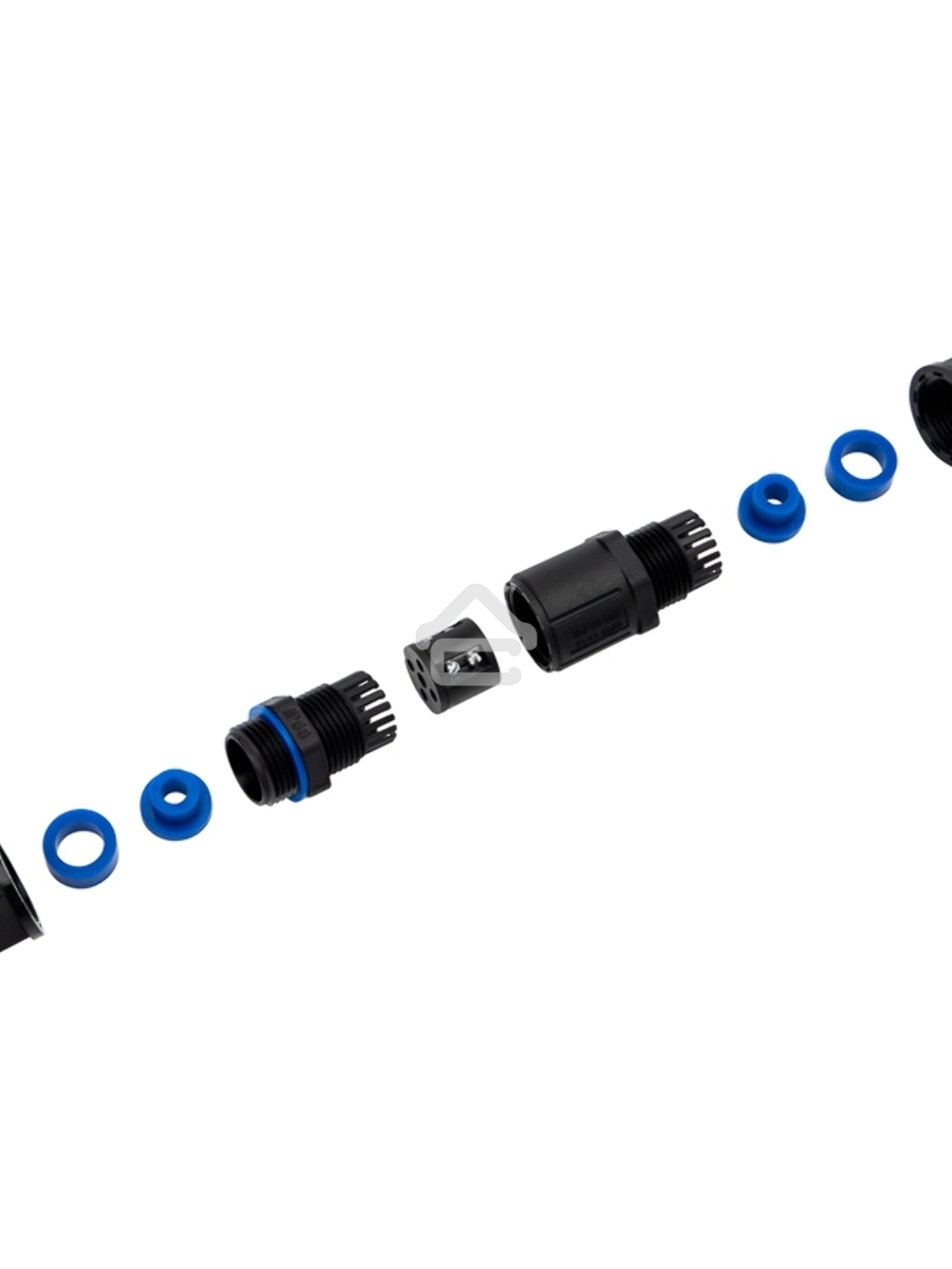 Кабельный коннектор I-образный (3PIN  0,5-1,5мм2) IP68 Rexant