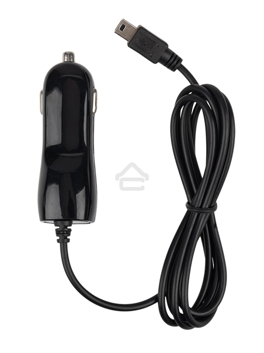 Автозарядка в прикуриватель microUSB (АЗУ) (5 V, 1000 mA) шнур спираль 1.2 м черный Rexant