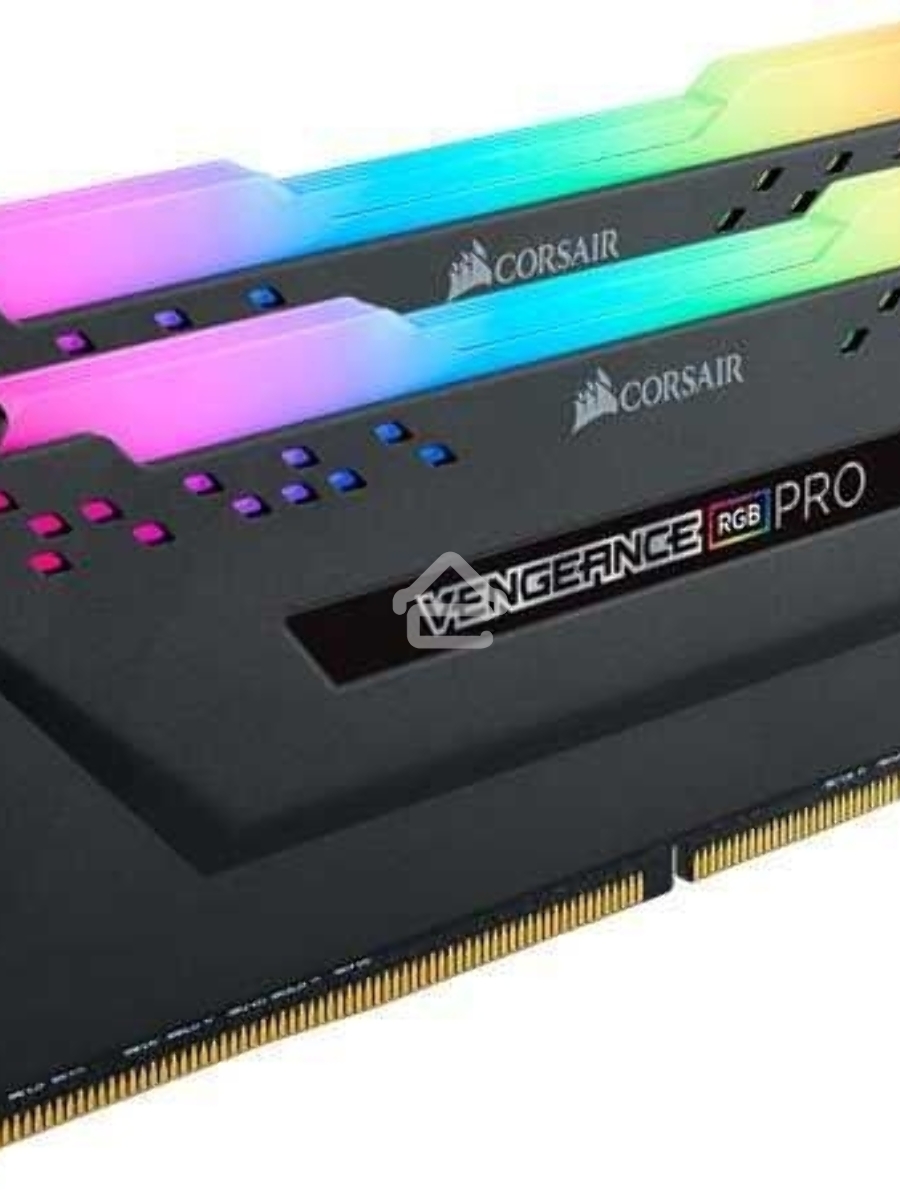 Оперативная память Corsair Vengeance RGB Pro SL, DDR4, 32GB (2x16GB), 3200 MHz, CL16, DIMM, с радиатором, ARGB, черный