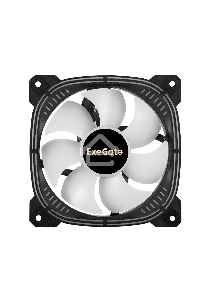 Вентилятор для корпуса ExeGate EX12025H3P4PSU-PWM.ARGB черный, 120 мм, 1800 об/мин, 26 дБ, 4 pin