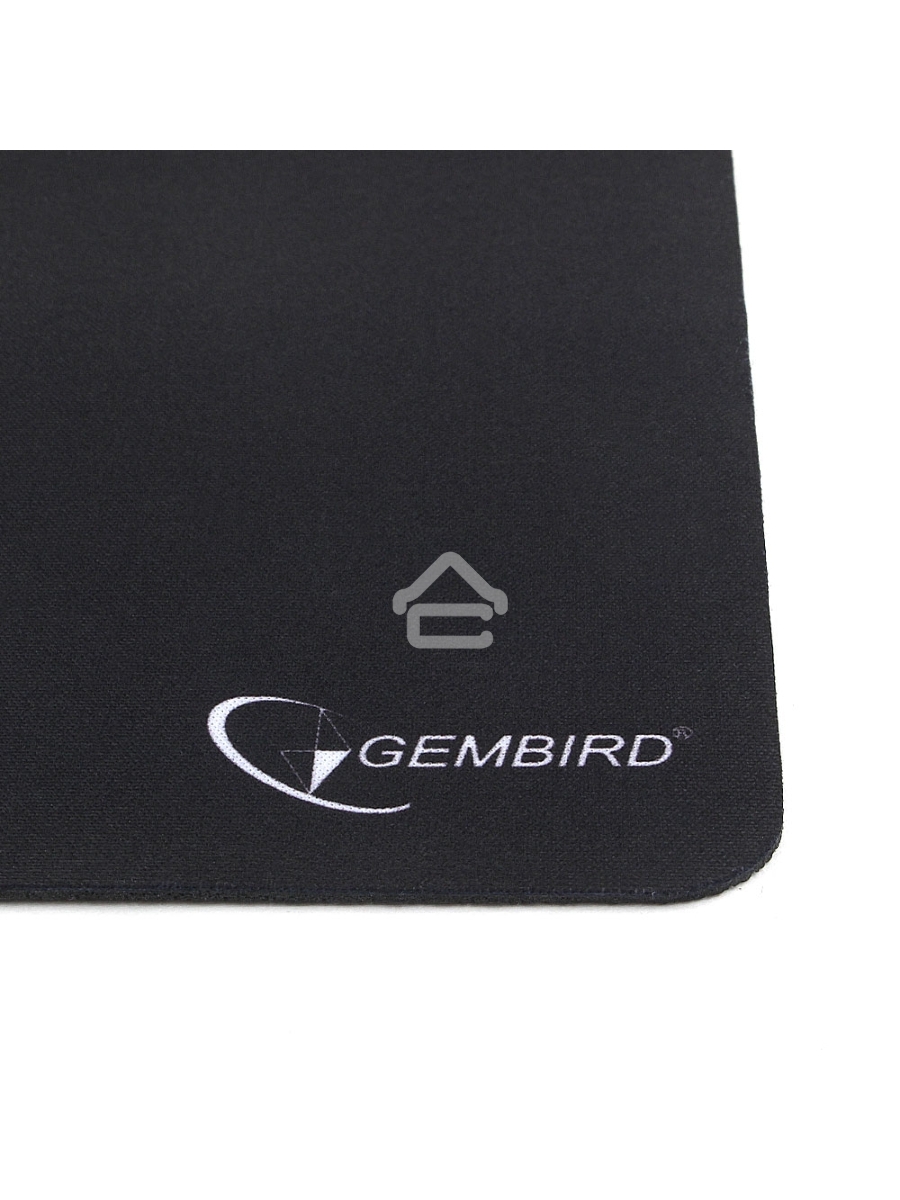 Коврик для мыши Gembird MP-BLACK, чёрный, размеры 250*200*2мм, полиэстер+резина