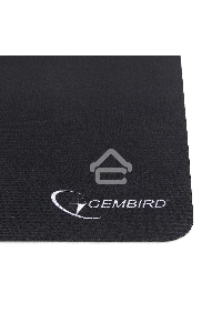 Коврик для мыши Gembird MP-BLACK, чёрный, размеры 250*200*2мм, полиэстер+резина