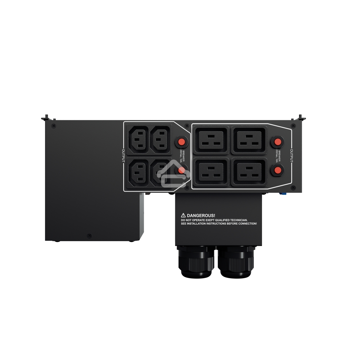 Блок Service Bypass PDU CyberPower MBP60AHVIEC82U 5kVa – 10kVa, 2U, Input/Output Hardwire Kit x 1, IEC C13 x 4, IEC C19 x 4, 288 x 88 x 141, 2.8kg