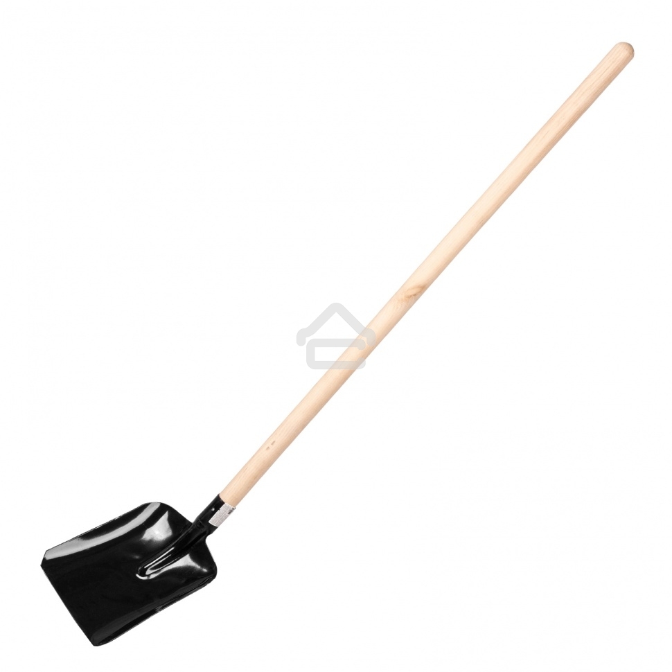 Лопата совковая, 230х280х1400 мм, деревянный черенок Россия