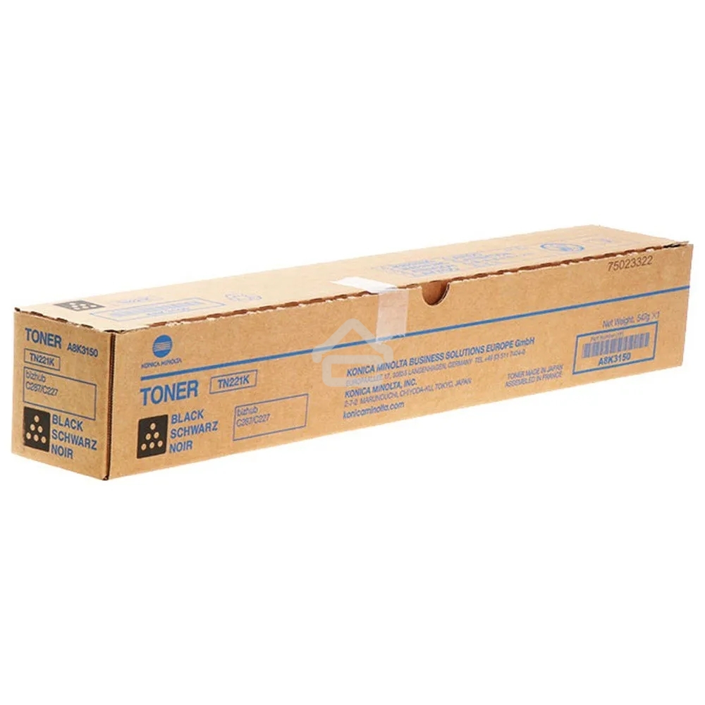 Тонер-картридж Konica-Minolta TN-221K черный для bizhub C227/C287