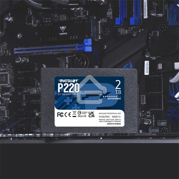 Накопитель SSD Patriot P220, 2Tb, SATA III, 2.5