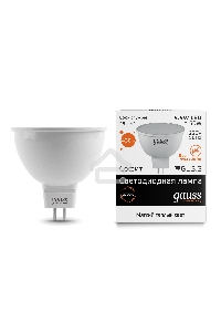Лампа GAUSS LED Elementary 13516  MR16 GU5.3 5.5W 2700К  1/10/100
