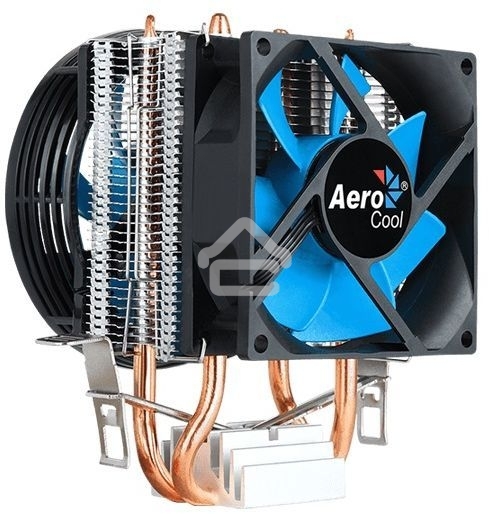 Кулер для процессора AeroCool / Formula Verkho 2 Dual серебристый, 90 мм, алюминий/медь, 2000 об/мин, 25 дБ, 4 pin, 120 Вт, 135 мм