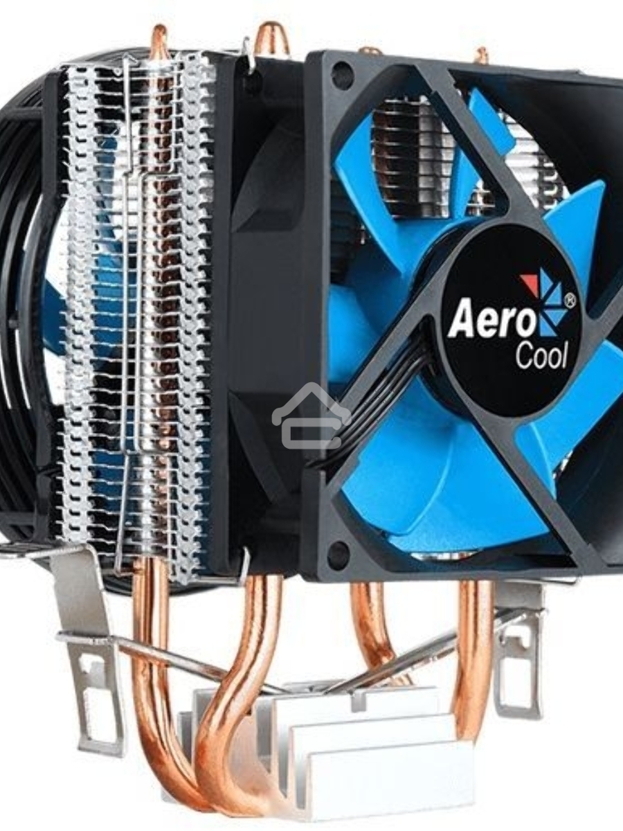 Кулер для процессора AeroCool / Formula Verkho 2 Dual серебристый, 90 мм, алюминий/медь, 2000 об/мин, 25 дБ, 4 pin, 120 Вт, 135 мм