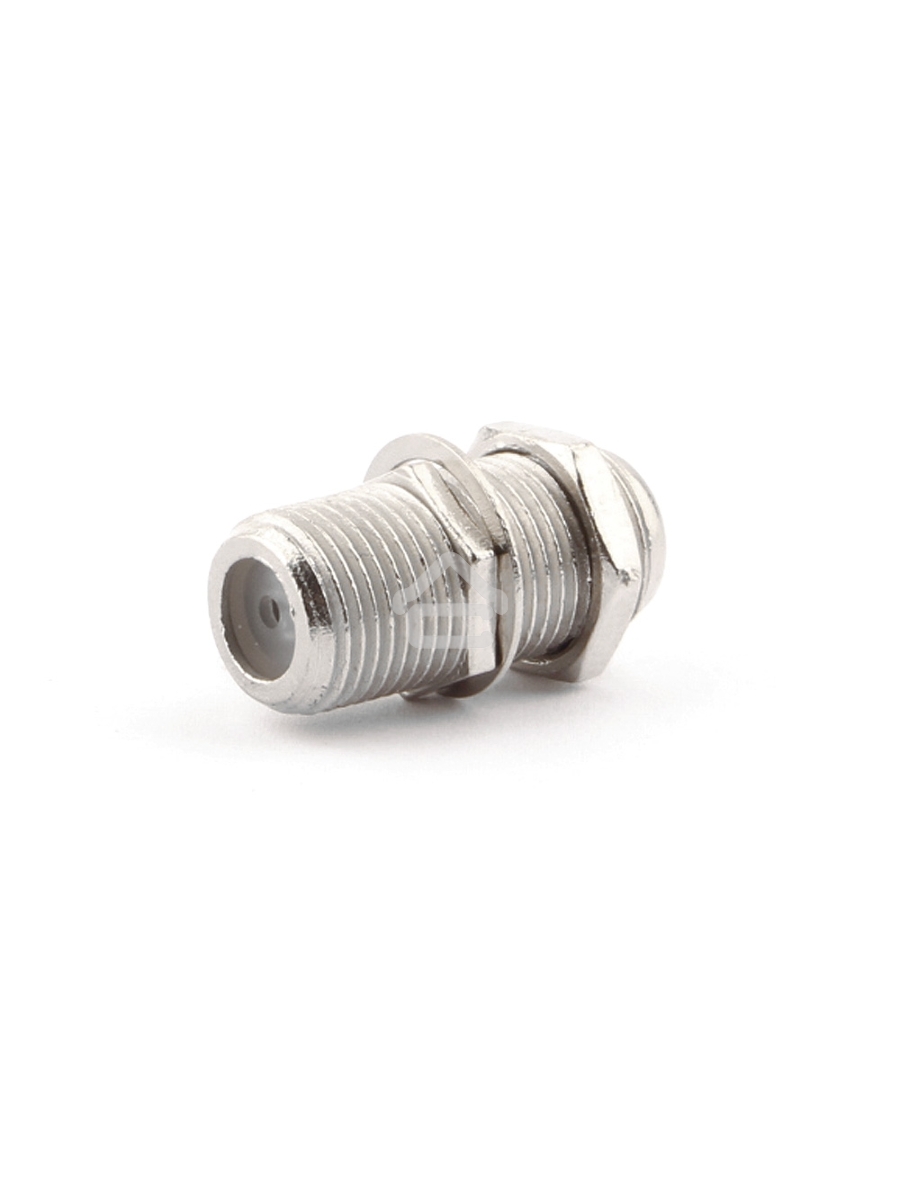 Соединитель Cablexpert APL-FF-01, F (мама) / F (мама) с гайкой и шайбой, блистер