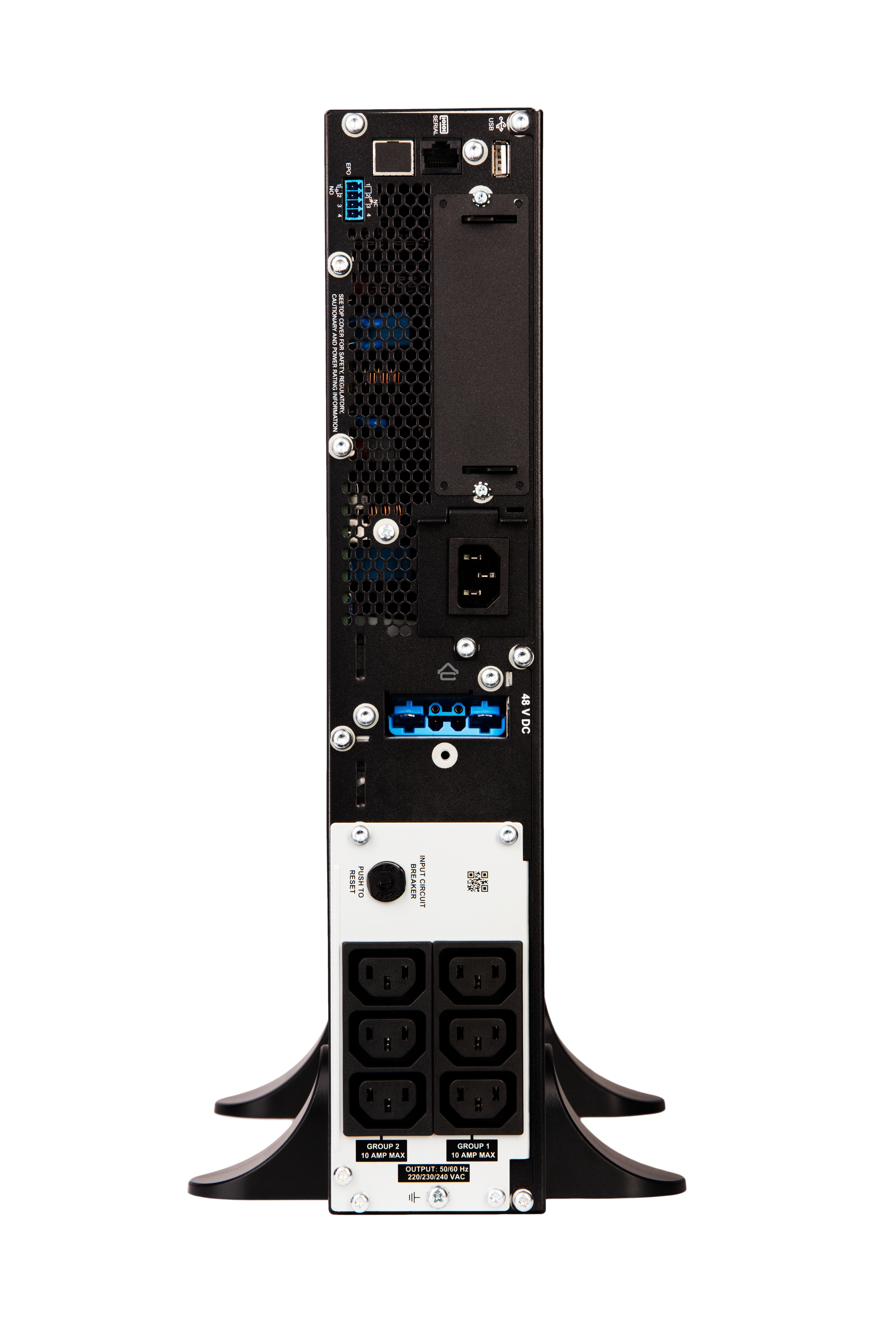 Источник бесперебойного питания APC Smart-UPS SRT, 1000VA/1000W, On-Line, Extended-run, Tower (Rack 2U convertible), черный