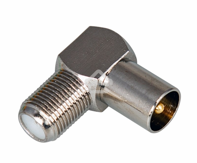 Переход гнездо F-штекер TV угловой PROCONNECT