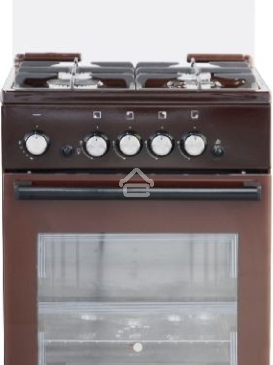 Плита газовая De Luxe 5040.32Г (КР) ЧР 014 коричневый, конфорок 4 шт, духовка 46 л, 50 см x 85 см x 50 см