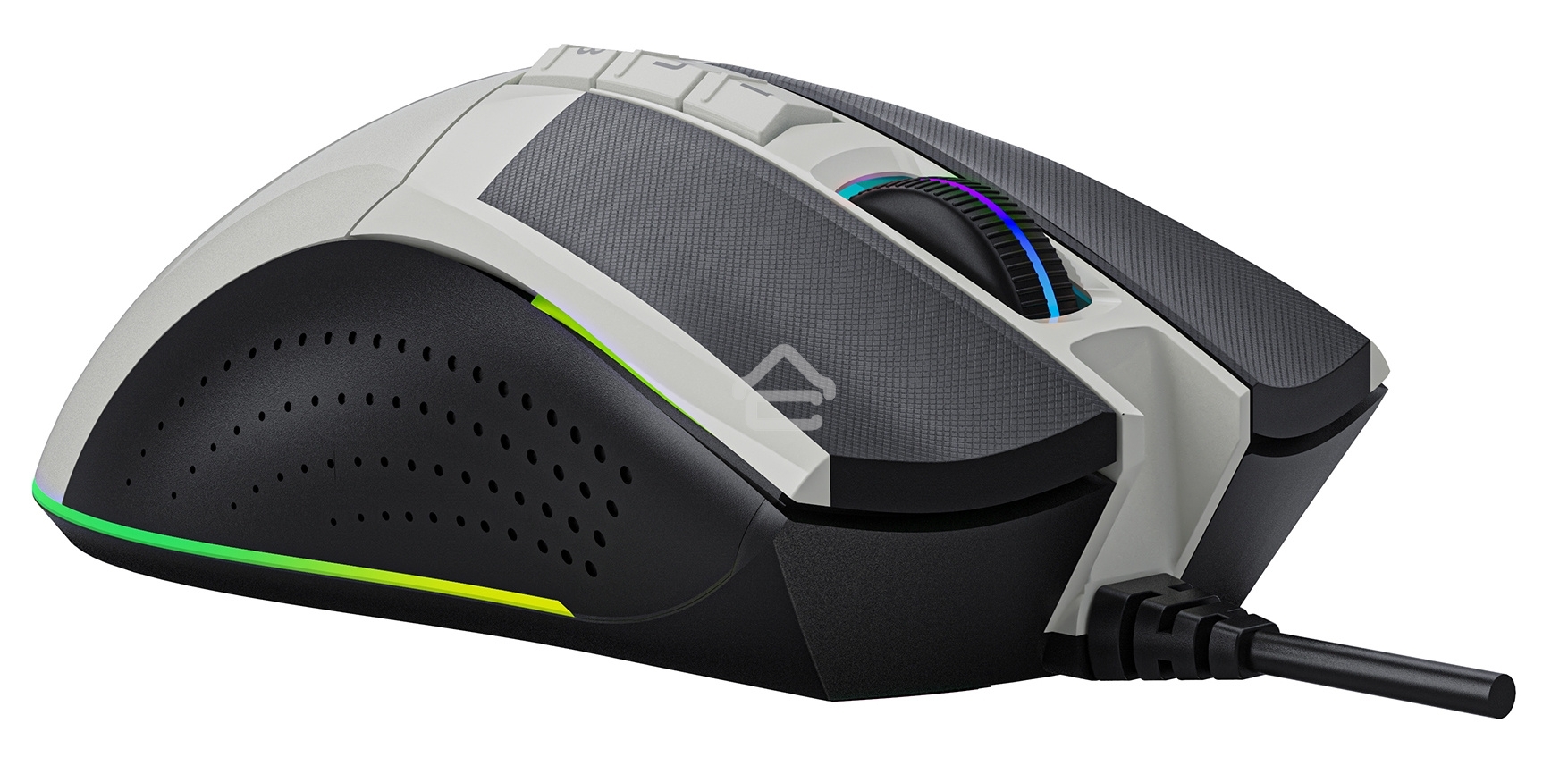 Мышь проводная A4Tech Bloody W90 Max белый/черный, 10000 dpi, USB, кнопки - 10