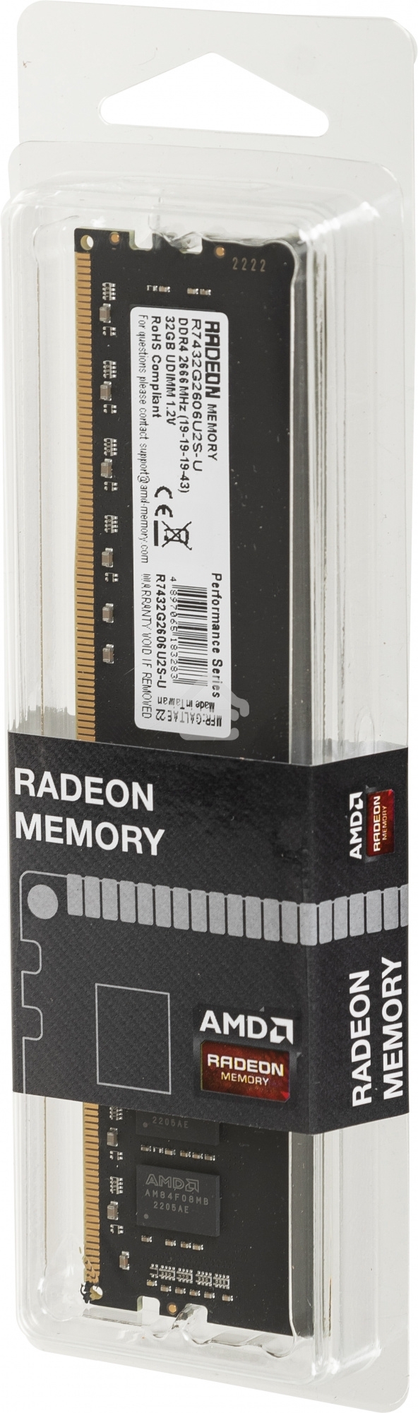 Оперативная память AMD Radeon R7, DDR4, 32GB (1x32GB), 2666MHz, CL19, DIMM
