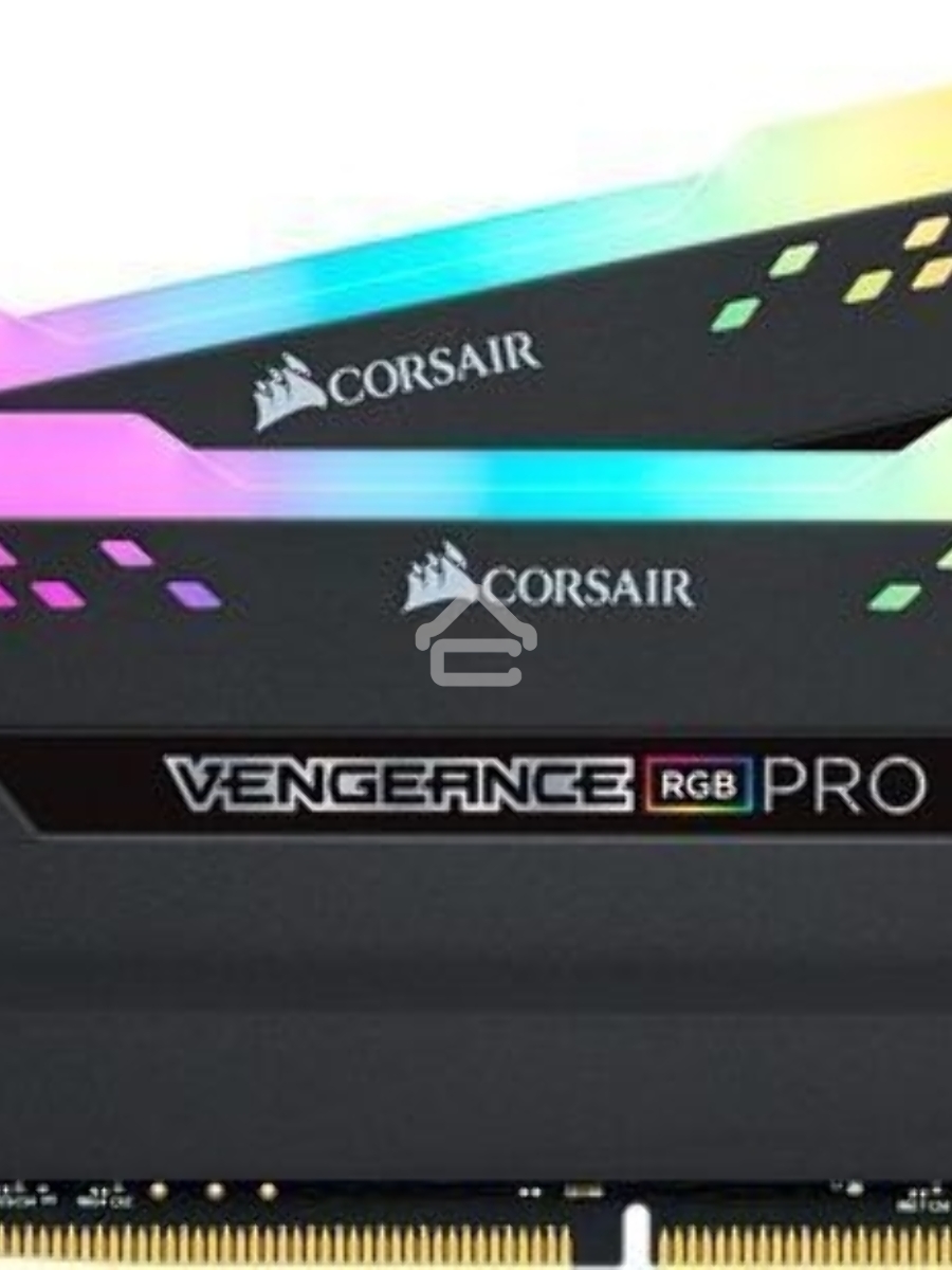 Оперативная память Corsair Vengeance RGB Pro SL, DDR4, 32GB (2x16GB), 3200 MHz, CL16, DIMM, с радиатором, ARGB, черный