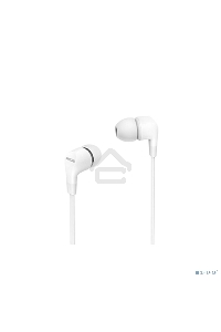 Гарнитура вкладыши Philips TAE1105WT/00 1.2м белый проводные в ушной раковине