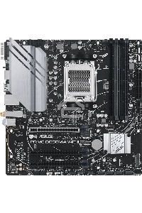 Материнская плата ASUS PRIME B650M-A WIFI II, AM5, AMD B650, 4xDDR5, 4xSATA, 2xM.2, 1xPCI-E 4.0 x16, 2xPCI-E 4.0 x1, 1xHDMI, 1xDP, 1xVGA, 1x 2.5Gb LAN, 2xUSB-A 3.2 Gen 2, 2xUSB-A 3.2 Gen 1, 4xUSB-A 2.0, 3x3.5 мм, 7.1, Micro-ATX