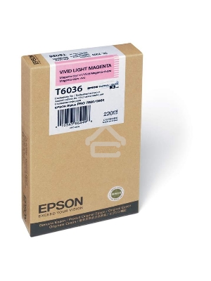 Картридж струйный Epson C13T603600 светло-пурпурный для Epson St Pro 7880/9880 (220мл)