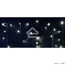 Гирлянда Neon-night Айсикл (бахрома) светодиодный, 6,0 х 1,5 м, черный провод 