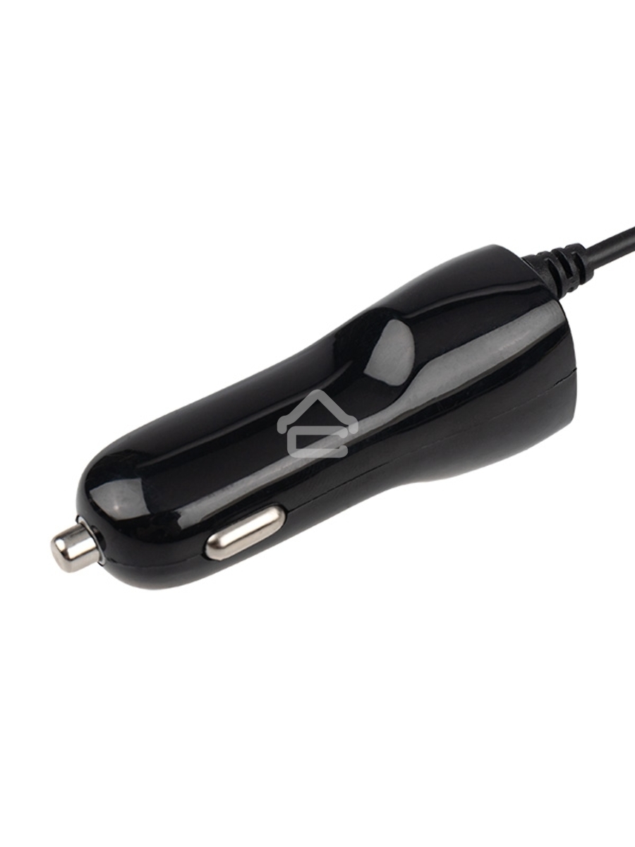 Автозарядка в прикуриватель microUSB (АЗУ) (5 V, 1000 mA) шнур спираль 1.2 м черный Rexant