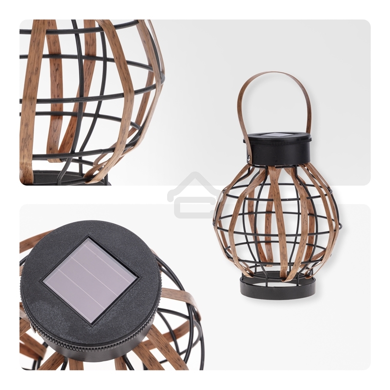 Светильник садовый Rexant Бамбук, 18см, 3000К, встроенный аккумулятор, солнечная панель, коллекция Бали