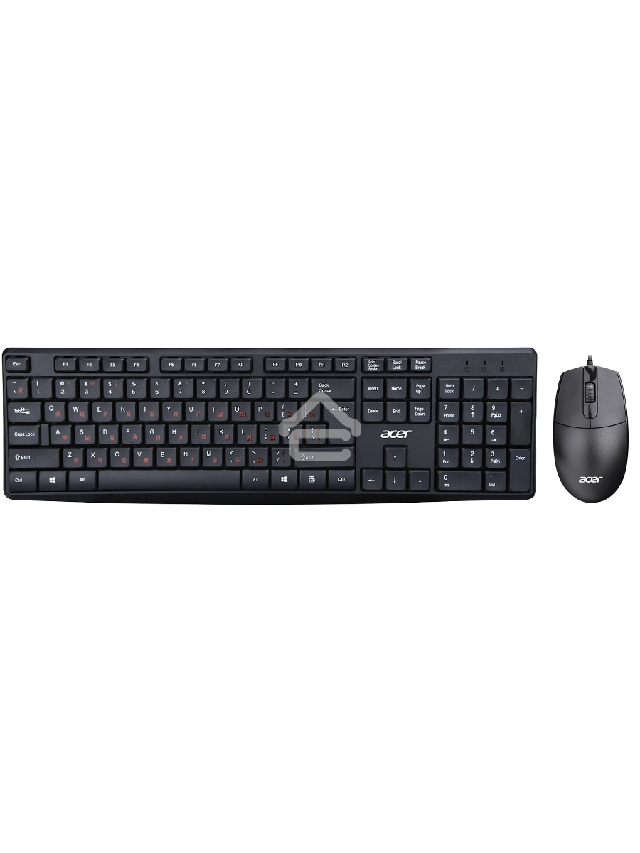 Клавиатура + мышь Acer OMW141 клав:черный мышь:черный USB