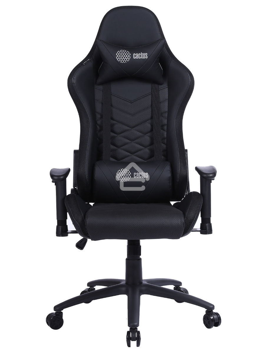 Кресло игровое Cactus CS-CHR-0099BL черный сиденье черный эко.кожа с подголов. крестовина металл пластик черный