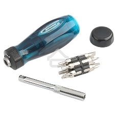 Отвертка реверсивная GROSS 11603с удлинителем трещотка 72 зуба 12шт сталь s2