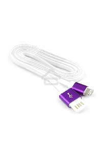 Кабель Gembird  USB 2.0 Cablexpert CC-ApUSBp1m, AM/Lightning 8P, 1м, силиконовый шнур, разъемы фиолетовый металлик, пакет