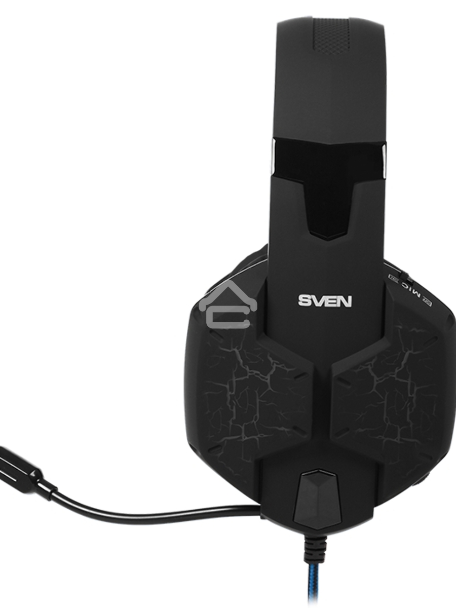 Гарнитура SVEN AP-U980MV, черный-синий (USB, LED, 7.1, 2.2m)