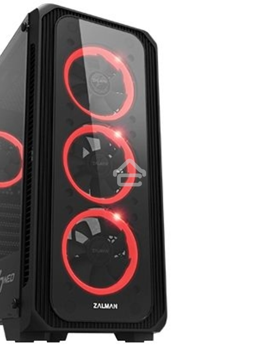 Компьютерный корпус ZALMAN Z7 NEO, без БП, большое боковое окно, черный, ATX