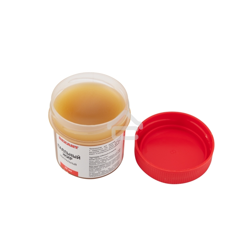 Флюс для пайки Rexant, паяльный жир нейтральный, 20 мл, банка, блистер