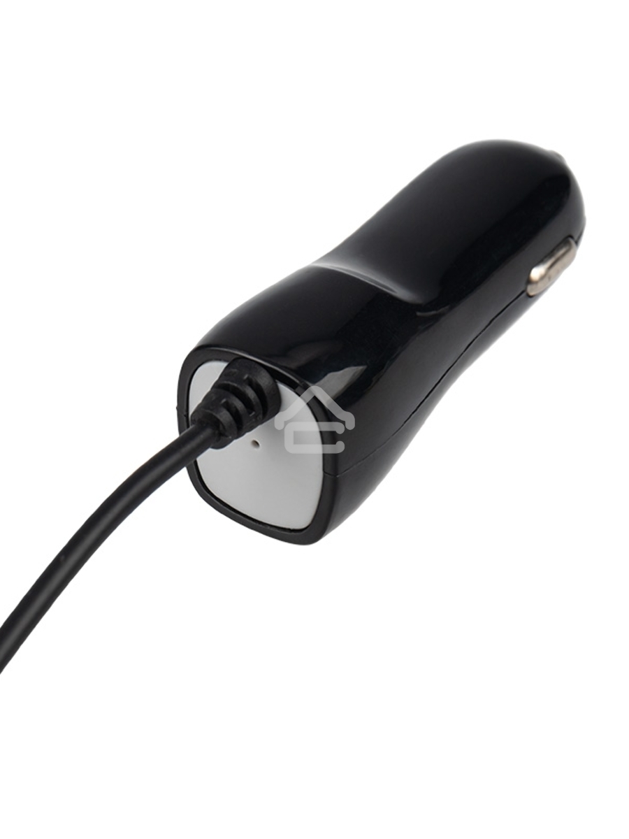 Автозарядка в прикуриватель microUSB (АЗУ) (5 V, 1000 mA) шнур спираль 1.2 м черный Rexant