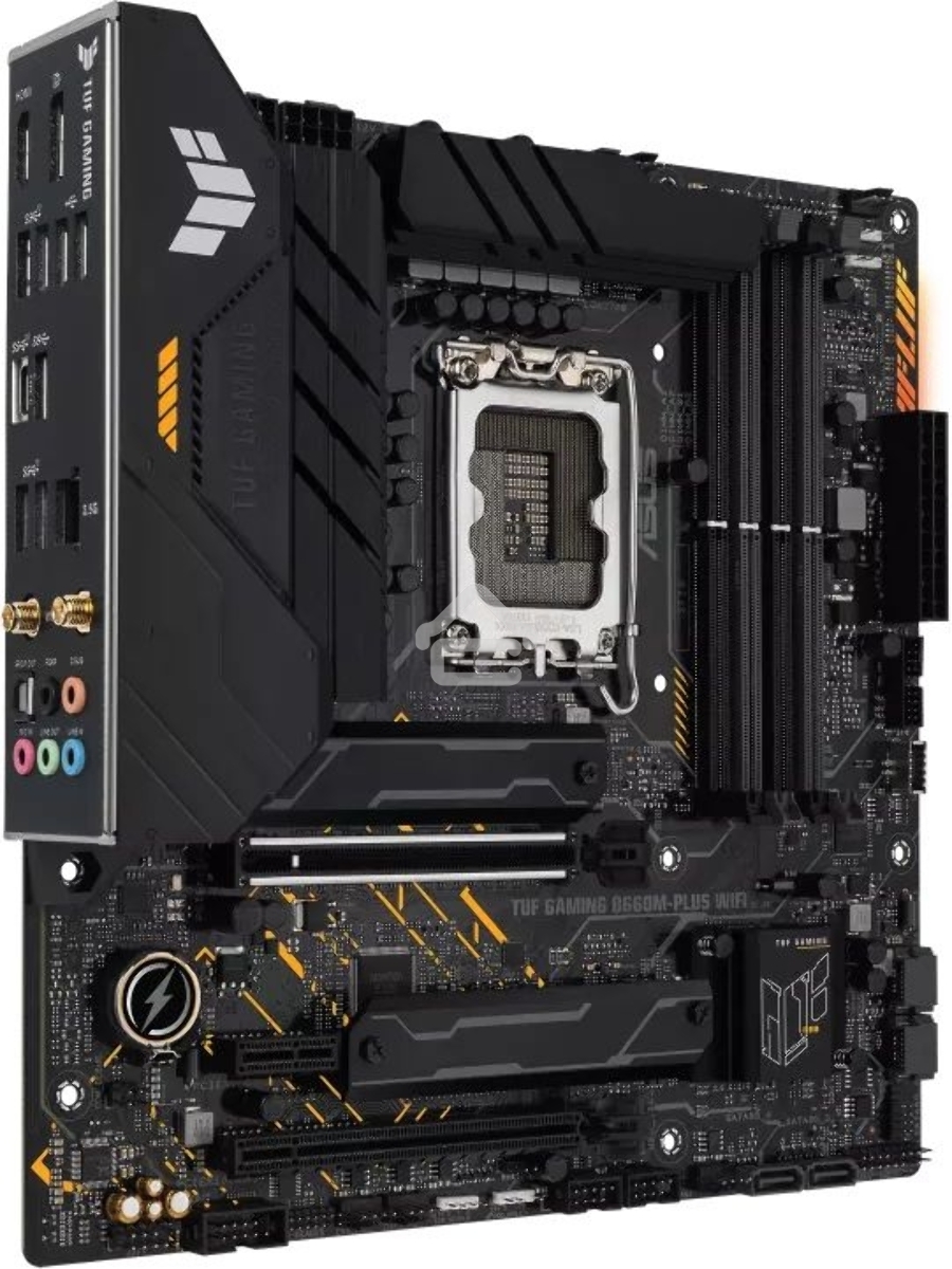 Материнская плата ASUS TUF GAMING B660M-PLUS WIFI, LGA 1700, Intel B660, 4xDDR5, 4xSATA, 2xM.2, 1xPCIe 5.0 x16, 1xPCIe 3.0 x4, 1xPCIe x1, 1xDP, 1xHDMI, 1x 2.5Gb LAN, 4xUSB-A 3.2 Gen 2, 1xUSB-A 3.2 Gen 1, 2xUSB 2.0, 1xUSB-C 3.2 Gen 2x2, 5x3.5 мм, 7.1, mATX