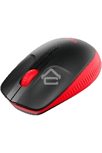 Мышь беспроводная Logitech M190 черный/красный, 1000 dpi, радиоканал, USB, кнопки - 3