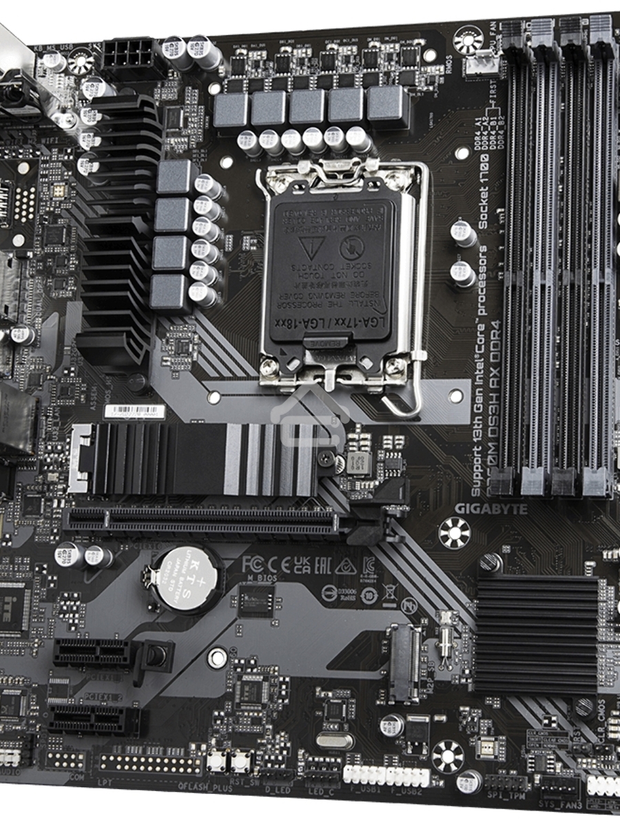 Материнская плата Gigabyte B760M DS3H AX DDR4, LGA 1700, Intel B760, 4xDDR4, 4xSATA, 2xM.2, 1xPCI-E 4.0 x16, 2xPCI-E 4.0 x1, 1xHDMI, 2xDP, 1x 2.5Gb LAN, 3xUSB 3.2 Gen 1, 2xUSB 2.0, 3x3.5 мм, 7.1, Micro-ATX
