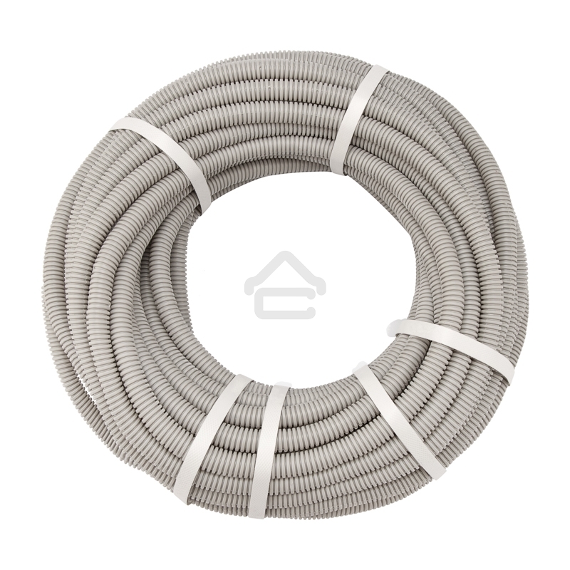 Труба гофрированная Rexant из ПВХ, с зондом, Ø25 мм