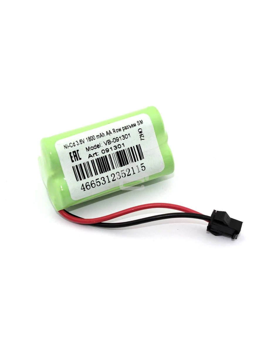 Аккумулятор Ni-Cd 3.6V 1800 mAh AA Row разъем SM