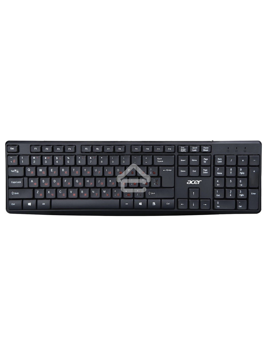 Клавиатура + мышь Acer OMW141 клав:черный мышь:черный USB