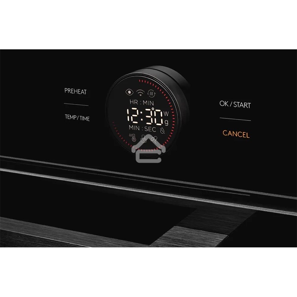 Встраиваемый духовой шкаф Kuppersberg KMW 612 Black с СВЧ, 45 см, 50л, 12 режимов, гидролизная очистка, черный