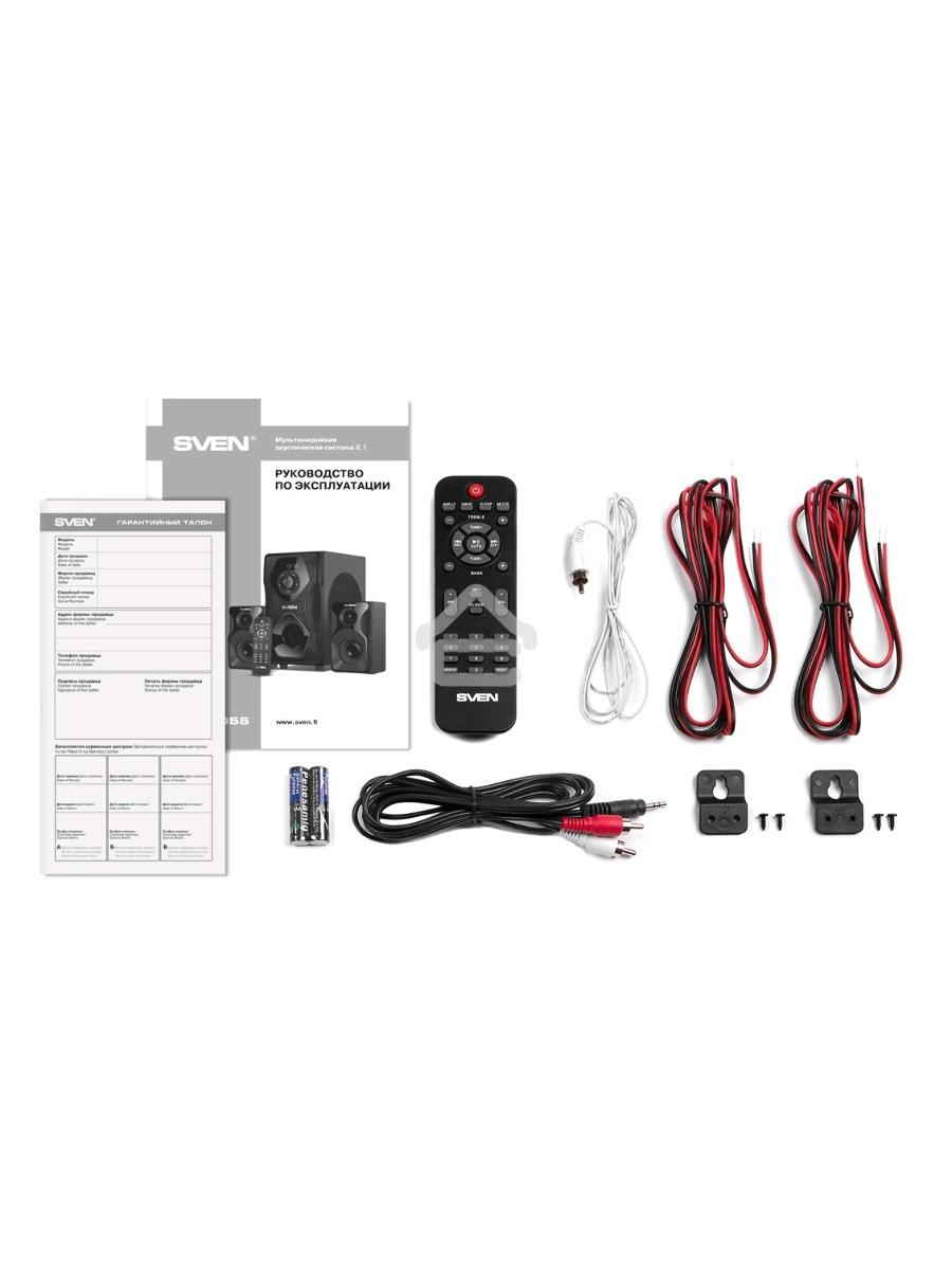 Акустическая система SVEN AC MS-2055, черный (55Вт, FM-тюнер, USB/SD, дисплей, ПДУ, Bluetooth)