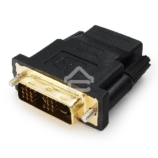 Переходник Cablexpert HDMI-DVI 19F/19M золотые разъемы, пакет, черный (A-HDMI-DVI-2)
