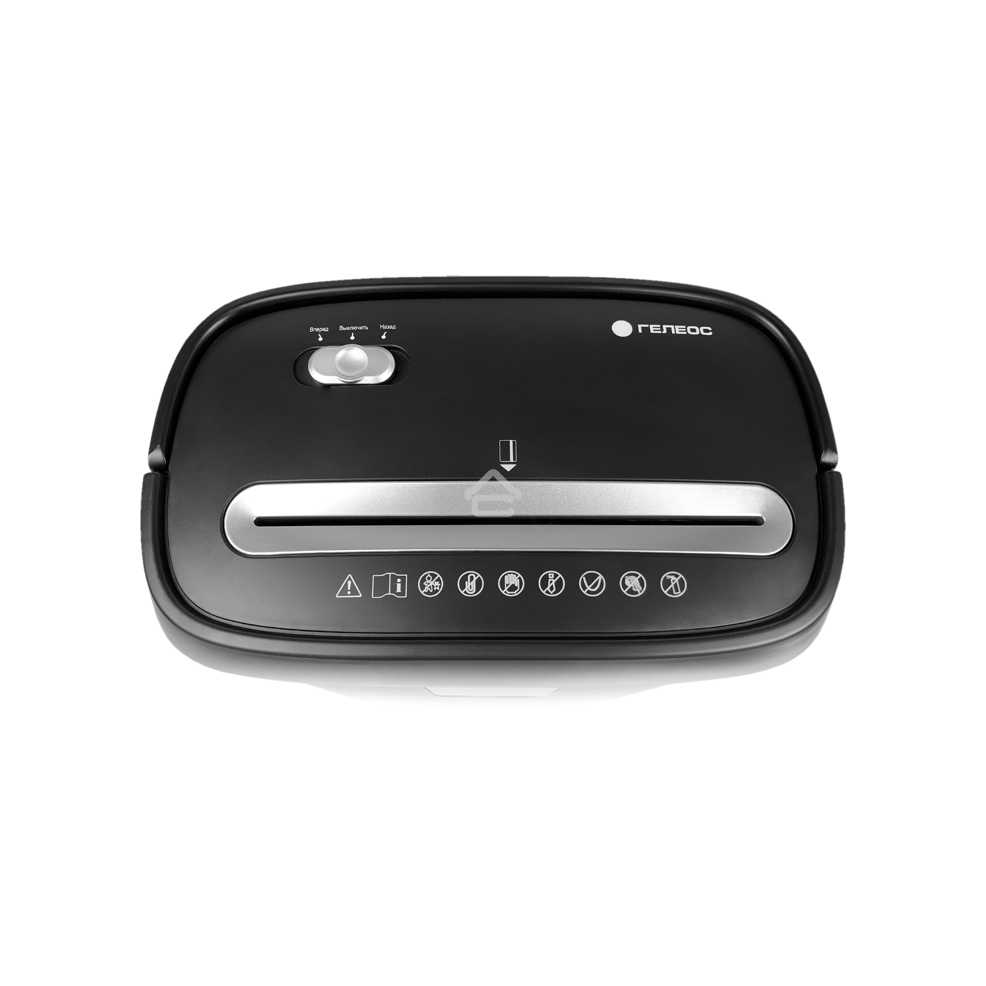 Шредер ГЕЛЕОС УД15-4, (DIN P-4), фрагмент 3,9х35мм, 8-10 лист (70г/м2), скобы, 15 литров